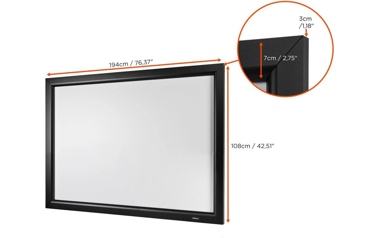 143227_1 - Mediatech Celexon, Home Cinema Rahmenleinwand, 16:9 fix, 180X102cm