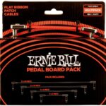 Ernie Ball 6404 Patchkabel Multipack flach, gew./gew., rot, Multi-Pack