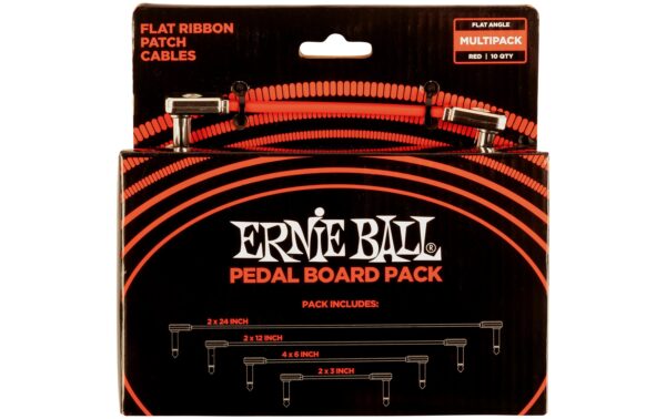 1432668 - Mediatech Ernie Ball 6404 Patchkabel Multipack flach, gew./gew., rot, Multi-Pack kaufen Schweiz | Mediatech.ch
