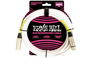 Ernie Ball 6389 Mikrofonkabel XLR/XLR, weiss, 6.09 m