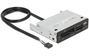 Delock 91708 USB 2.0 CardReader 3.5 5 Slot x 1x USB 2.0 Typ-A Buchse kaufen Schweiz | Mediatech.ch