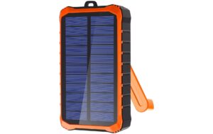 4smarts Solar-Powerbank Prepper 12000mAh, Solarpanel oder Handkurbel