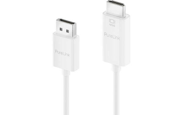 Purelink Displayport auf HDMI Kabel, 3m 4K60Hz, iSerie, Farbe: weiss kaufen Schweiz | Mediatech.ch