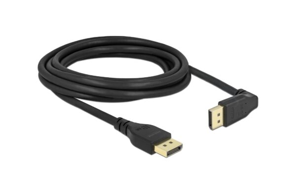 1434936_2 - Mediatech Delock DisplayPort-DisplayPort Kabel, 3m Stecker/Stecker, oben gewinkelt, 8K60Hz