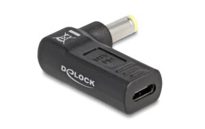 Delock USB-C zu 5.5x2.5mm Adapter Buchse zu Stecker 90°, gewinkelt kaufen Schweiz | Mediatech.ch