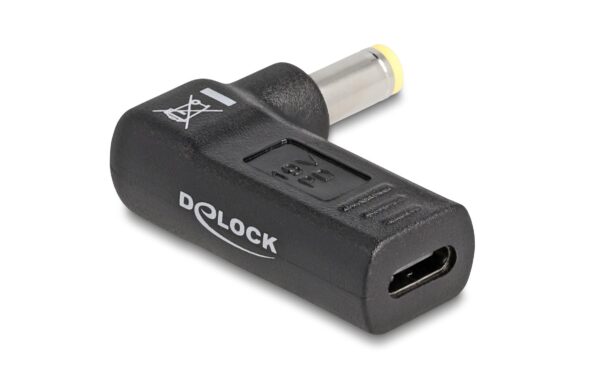 Delock USB-C zu 5.5x2.5mm Adapter Buchse zu Stecker 90°, gewinkelt kaufen Schweiz | Mediatech.ch