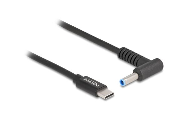 Delock Ladekabel USB-C-4.5x3.0mm zu HP Stecker, 1.5m, schwarz, 20 V kaufen Schweiz | Mediatech.ch