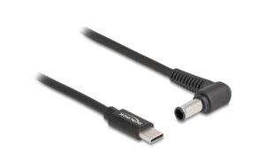 Delock Ladekabel USB-C-6.0x4.3mm zu Sony Stecker, 1.5m, schwarz, 20 V kaufen Schweiz | Mediatech.ch