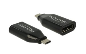 Delock Adapter USB-C zu DisplayPort DP Alt Mode, Stecker zu Buchse, 4K60Hz