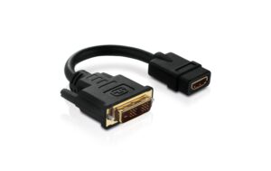 DVI/HDMI Portsaver Purelink 0.1m DVI Stecker auf HDMI Stecker black Kabel