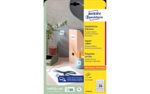 Avery Zweckform QR Code Etiketten 35x35cm, weiss, 875 Stk.