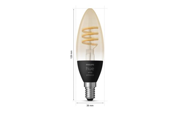 Philips Hue White Ambiance E14 Einzelpack 4.6W, 350lm