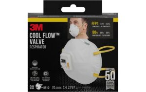 3M Atemschutzmaske mit Ausatemventil 8812, FFP1, 3 Stk.