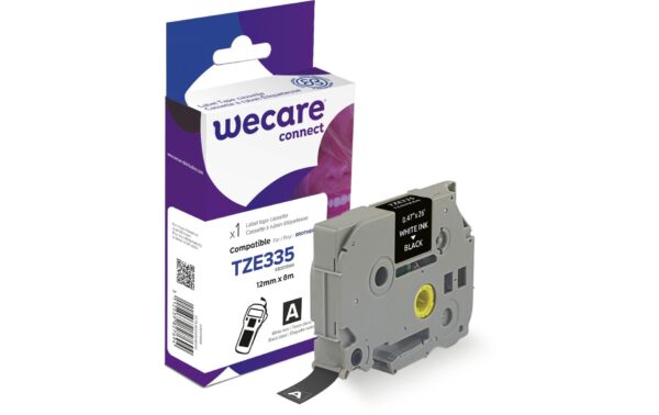 1447195 - Mediatech WECARE TZE-335 weiss auf schwarz, 12mm kaufen Schweiz | Mediatech.ch