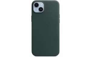 Apple iPhone 14+ Leather Case Green inkl. MagSafe, Forest Green