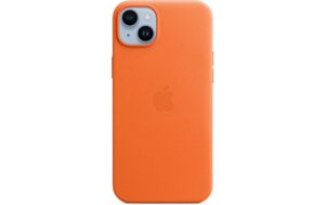 Apple iPhone 14+ Leather Case Oranger inkl. MagSafe, Orange kaufen Schweiz | Mediatech.ch
