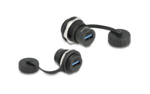 Delock USB 3.2 Gen 1 Typ-A Einbaubuchse IP67 staub- & wassserdicht, Verschlusskappe