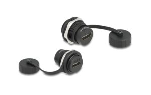 Delock HDMI-A Einbaubuchse IP67 staub- & wassserdicht, Verschlusskappe