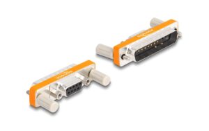 Delock Adapter D-Sub 9Pin Buchse - Mutter zu D-Sub 25 Pin Stecker mit Schrauben kaufen Schweiz | Mediatech.ch