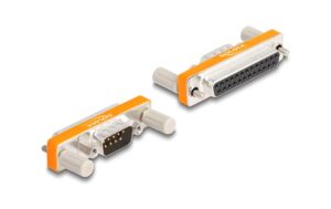 Delock Adapter D-Sub 9Pin Stecker - Mutter zu D-Sub 25 Pin Buchse mit Schrauben kaufen Schweiz | Mediatech.ch