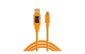 Tether Tools USB 2.0 to Micro-B 5-Pin, 4.6m, Orange Wireless Tethering System kaufen | Mediatech.ch