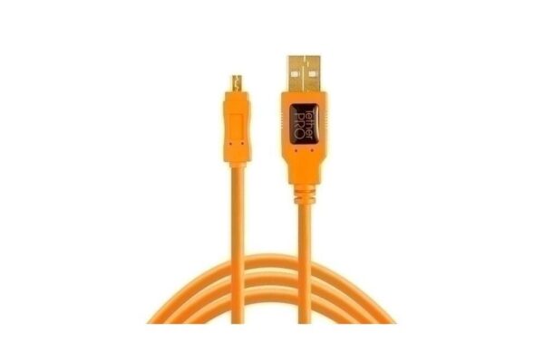 Tether Tools USB 2.0 to Mini-B 8-Pin, 4.6m, Orange Wireless Tethering System kaufen | Mediatech.ch