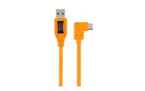USB 3.0 to USB-C Right Angle,50cm, Orang 
