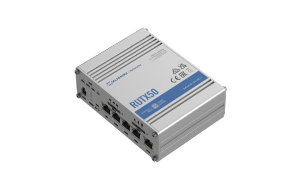 1452551 - Mediatech Teltonika 5G/LTE Industrierouter RUTX50 3.3Gbps 5G, 2Gbps 4G, WiFi-5, 5x GE LAN kaufen Schweiz | Mediatech.ch