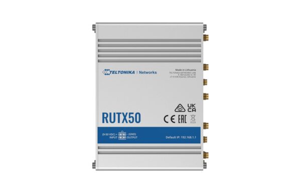 1452551_1 - Mediatech Teltonika 5G/LTE Industrierouter RUTX50 3.3Gbps 5G, 2Gbps 4G, WiFi-5, 5x GE LAN