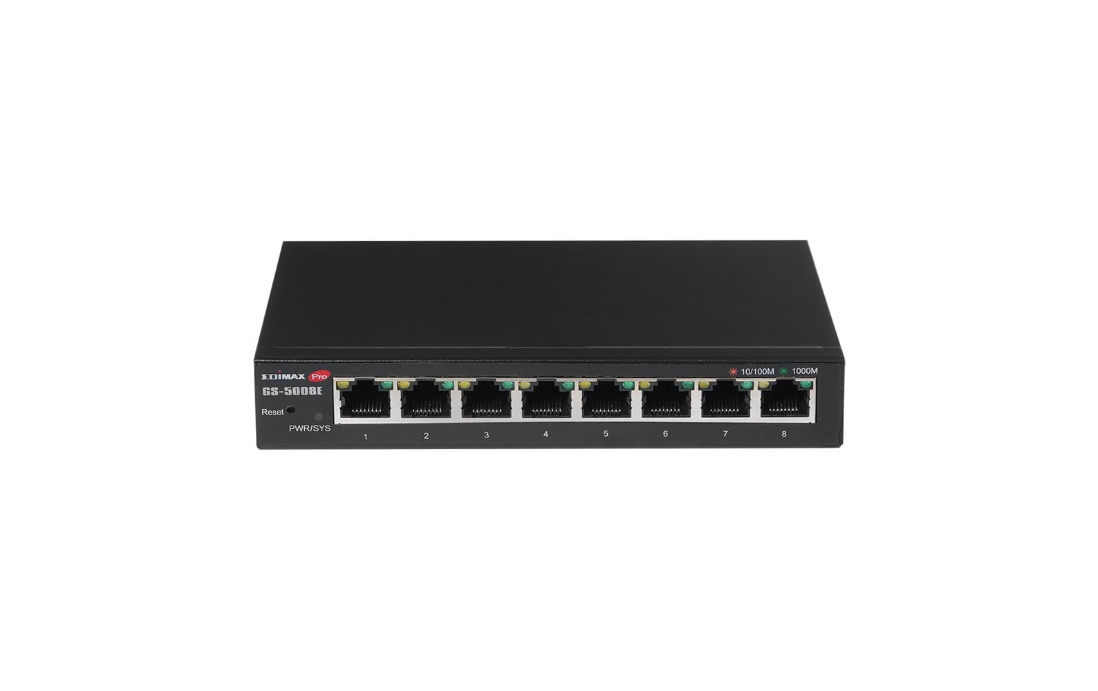 1452625_2 - Mediatech Edimax GS-5008E: 8 Port Switch, 1Gbps Metalgehäuse, Smart Managed