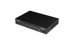 Edimax GS-5210PLG: 10 Port Gigabit PoE+ 8xGE PoE+, Smart managed, 100W Budget,1xSFP