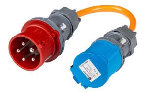 Normrahmen Adapter CEE16-5 - CEE16-3 Mobiler Lader an roter CEE16-5 Dose kaufen Schweiz | Mediatech.ch