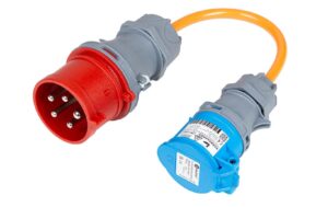 Normrahmen Adapter CEE32-5 - CEE16-3 Mobiler Lader an roter CEE32-5 Dose kaufen Schweiz | Mediatech.ch