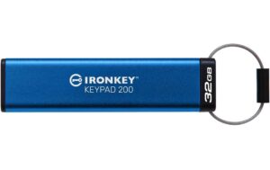 Kingston IronKey Keypad 200, 32GB USB3.2(Typ-A),256bit-AES,FIPS 140-3,Level 3