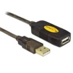 Delock USB 2.0  Verlängerungskabel 20 Meter aktive Verstärkung, bis max 40 Meter kaskad