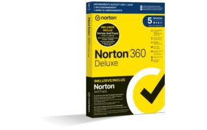 Norton 360 Deluxe w/AntiTrack Box, 5 PC, 1J, 50GB