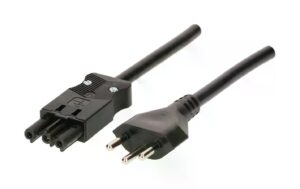 Bachmann TD-Anschlusskabel 1m H05VV-F3G1.5, schwarz