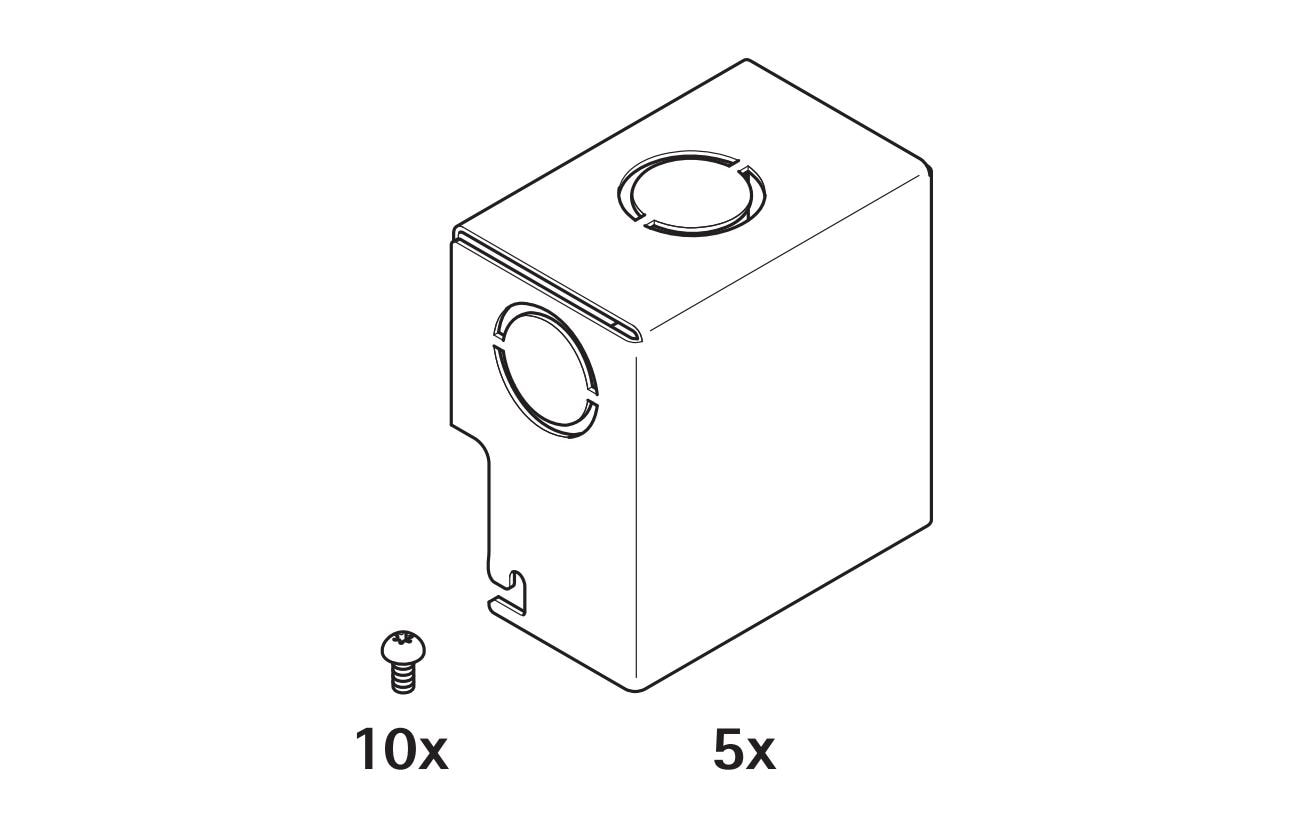 1457478_1 - Mediatech AXIS Conduit Adapter TC1602 5 Stück, zu C12 Lautsprecher Serie
