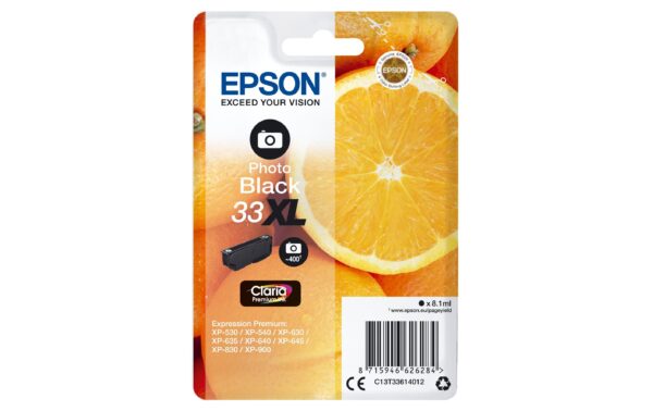 Tinte Epson C13T33614012,photo blk, 400 S Expression Home XP-530, XP-630, XP-635/830