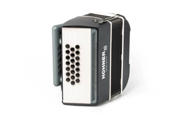Hohner XS Akkordeon Button GW Knopfakkordeon, Grau/Weiss