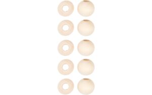 lalana Rohholzkugel, Grossloch 20mm, 10 Stück