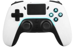 DELTACO Wireless Controller PS4, white White, Wireless