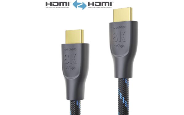 Sonero Ultra High Speed HDMI 2.1 8K Kabel 5.00m, 8K, HDR, 48Gbps, 3D