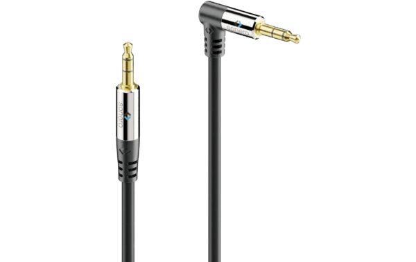 1464582 - Mediatech Sonero 3.5mm Audio Klinken-Kabel 1.50m, Stecker <-> 90° Stecker