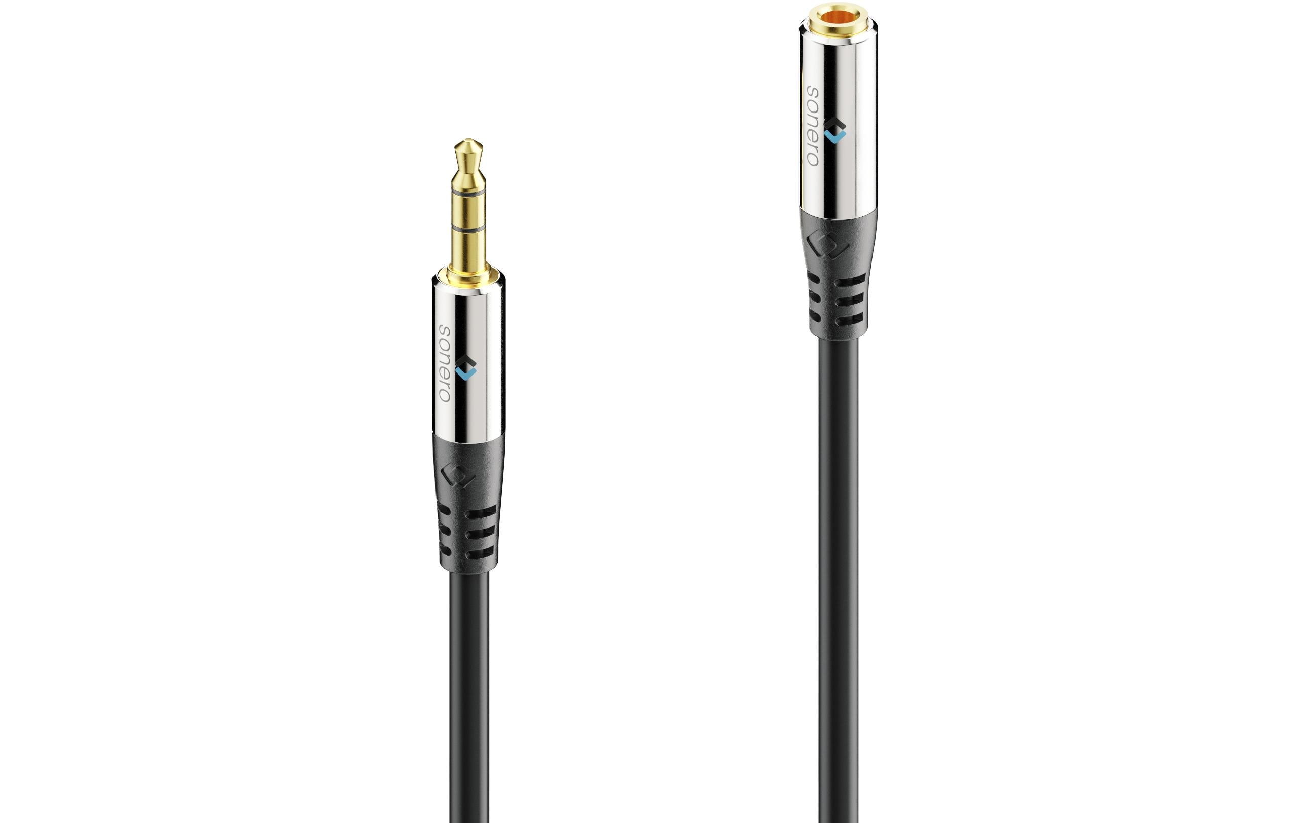 Sonero 3.5mm Audio Klinken-Verlängerung 15.00m, Stecker <-> Buchse