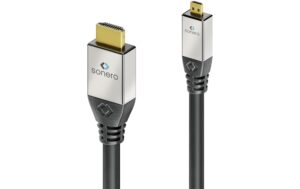 Sonero HDMI auf Microi HDMI Kabel 1.00m, High Speed, 4K UHD, HDR, 18Gbps