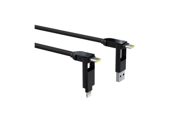 RollingSquare inCharge XL Schwarz - 30cm Ladekabel, 6 in 1 Kabel, 100W, 27g kaufen Schweiz | Mediatech.ch