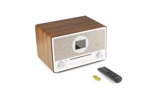 Audizio LuccaWH Internet Radio, DAB+, FM, CD, BT, holzoptik