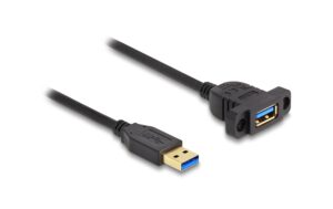Delock USB3.2 Gen 1 Kabel Typ-A 1m Stecker zu Buchse, zum Einbau, schwarz kaufen Schweiz | Mediatech.ch