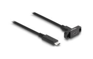 Delock USB3.2 Gen 2 Kabel Typ-C 1m Stecker zu Buchse, zum Einbau, schwarz kaufen Schweiz | Mediatech.ch